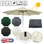 2/2.5/2.7/3M Replacement Fabric Garden Parasol Canopy Cover for 6 8 Arm Umbrella