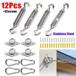 Sun Shade Sail Stainless Fixing Fitting Kit Garden Patio Awning Canopy Accessory