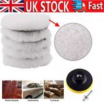 NEW Car Polisher Gross Wool Wheel Mop Polishing Pads For Drill Buffer Waxing Kit