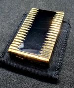Stunning Consul Amour Atomizer In Black Enamel & Gold Working Order. Vintage