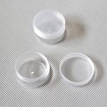 10pcs  Cosmetic plaster Empty Container box small box case screw cap 10g Clear