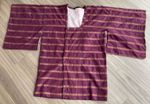Keio Tokyo Store Japanese Haori Jacket Dark Purple &Gold Swirls On White Lining