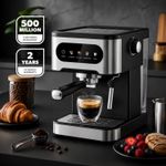 20 Bar Espresso Machine Milk Frother 1350W Coffee Maker Latte 1.8L Ground Coffee