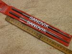 x2 Sandvik 1/4" chain saw files 165-8-6,3-2P 6.3mm saw files new