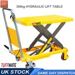 Scissor Lift Table Mobile 300kg Max Weight Capacity Hydraulic Workshop Table