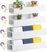 Spice Rack Shelves Kitchen Storage Organisation 4 Pack Magnetic Shelf Fridge 