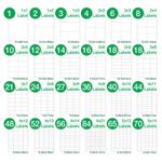 Address Labels Glossy White A4 Sticker Sheets Self Adhesive Inkjet Laser Printer