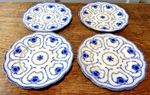 Large Selection Antique c.1900s Beaufort Pattern Flow Blue W.H. Grindley England
