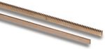 Rack Module 0.5, 0.8, 1 - Selectable - Brass - Rack 300 Mm Long