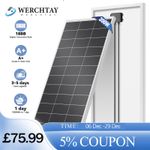 Werchtay N-Type 18BB 200W 12V Solar Panel for Home Garden RV Campervan Off Grid
