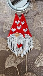 Handmade Seed Bead Fringe Earrings - Long Tassel Beaded Jewelry for Women