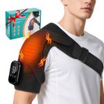 Electric Shoulder Massager Heated Vibration Shoulder Brace Arthritis Pain Relief