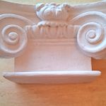 White Plaster  Solid Capitol For A Pillaster Moulding