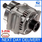 FITS BMW MINI COOPER 1.6 R50 R52 2000-2003 105AMP NEW 3-PIN PLUG ALTERNATOR W10