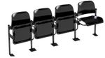Row of 4 Stadium Tip Up Seats - Brand New - Restall Brand - 7 Colours Available