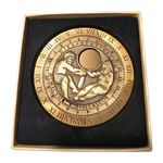Villalcor Brass Lunar & Tide Calendar Astronomical Instrument Boxed