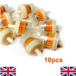 10Pcs Universal Petrol Filter inline fuel Filter fits 6-8mm pipe for Motorcycle