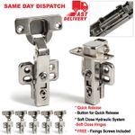 Cabinet Hinges Soft Close Quick Release Kitchen Cupboard Door Full overlay 35mm