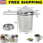 Stainless Steel Mesh Tea Infuser Strainer Metal Loose Leaf Cup Filter With Lid ✅