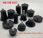 M6/M8/M10 Rubber Adjustable Screw Bolt Leveling Foot Machine Feet Furniture Leg