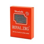 Royal 100% Plastic Playing Cards – Black Design, Washable Waterproof All
