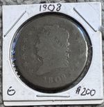 1808 One Cent Key Date Rare Coin