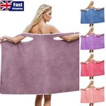 Bathrobe Bath Towel Wrap Womens Wearable Bathtub Shower Dress Bathing Skirt