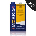 2x MORRIS 5L ISO 68 Hydraulic Oil VG68 Fluid Zinc free, Ashless  Tellus 68
