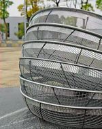 52 cm 2mm Round Garden Sieve METAL Riddle Stone Sand Mesh Sieve 20 inch