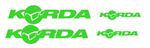 Korda Fishing Stickers Decals x 4