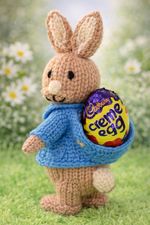 Peter Rabbit Knitting Pattern Only Choc cover Bunny Easter Creme Egg Gift