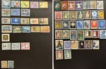 AMAZING COLLECTION OF COMMEMORATIVE PORTUGAL STAMPS ON PAGE FRONT AND BACK