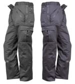 Portwest Classic Work Wear Action Trousers with Zip Pockets, Black or Navy
