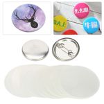 100pcs 32mm Blank Pin Button Badge Emblem Medal Supplies For Handicraft Part