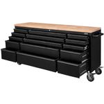 Excel 72" 15 Drawer Roller Tool Cabinet & Workbench - Heavy Duty Garage Storage