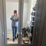 Grey Wood-Effect 4 Door Mirrored Freestanding Wardrobe 3 Drawers 160cm