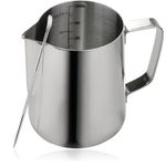 Milk Jug Stainless Steel 350ml 600ml Frothing Pitcher Small Large Crema Frother