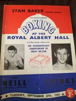BOBBY NEILL V TERRY SPINKS @ ROYAL ALBERT HALL 27TH SEPTEMBER 1960 BOXING