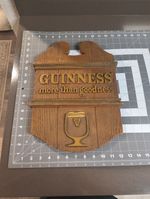 vintage Guinness 3-D Barrel Wall Sign,