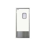 Curtron SPD-30-L-4296 30" Swing Door, 42"x96", Aluminum Finish, Window, 18" S...