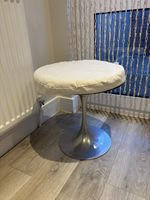 Original Rare Metal Base Arkana Tulip Stool