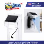 Doorbell Rain Cover Solar Panel Powered Outdoor Waterproof Shell for Video Case