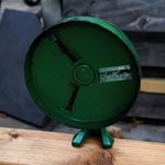 Spong & Co No 632 Vintage Manual Clamp-On Cast Iron Meat Grinder Green