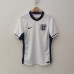 Official England Euro 2024 Nike Dri-fit White Home Football Shirt - Mens Small