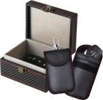 Faraday Box and 2 RFID Blocking Pouches Car Key Signal Blocker Anti Theft