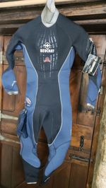 Beuchat Semi Dry Ladies 6.5mm Diving Wetsuit New With Tags Size Small See Disc.
