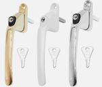 Schlosser Technik UPVC Window Handle Inline Key Locking Espag Double Glazing