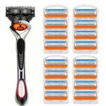 For Gillette Fusion 5 8PCS 5-Layer Shaving Razor Blades Refills with Handle UK
