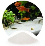 Aquarium Sand Natural White Silica for Fish Tank 0,5-1mm + FREE WOOD STONES