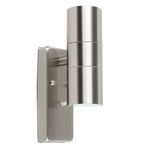 Stainless Steel Dusk Till Dawn UpDown Wall Light Fitting Patio Security Lighting